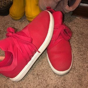 BRASH slip on red sneaker
